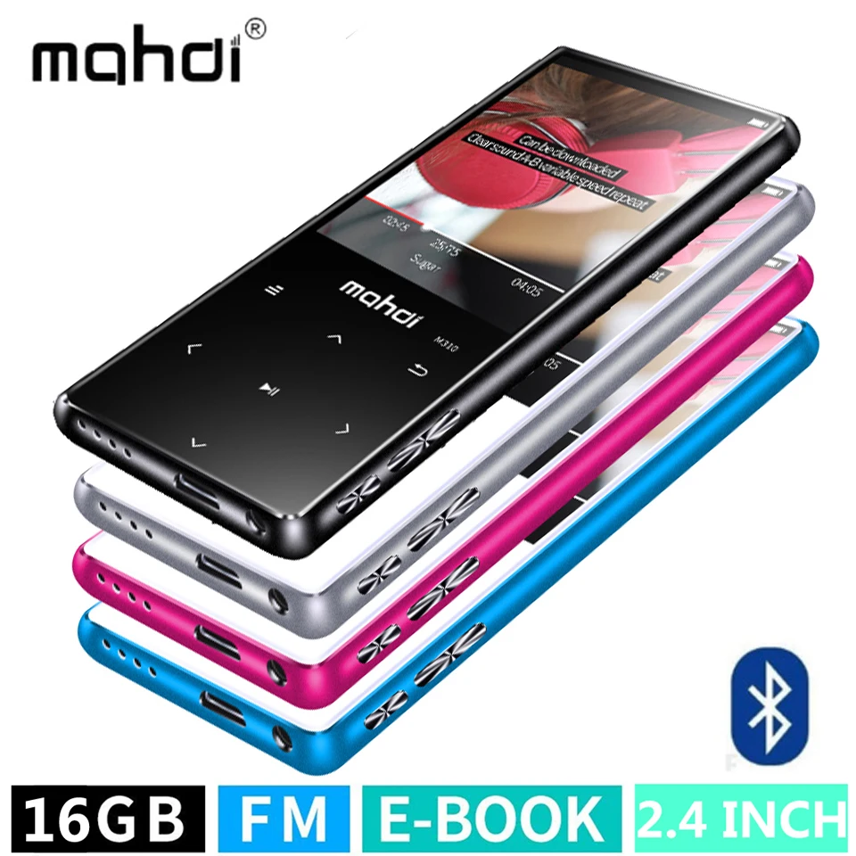2 4 дюймов сенсорный экран Bluetooth 1 MP3 плеер Bulit in 16 ГБ и динамик с fm радио/запись