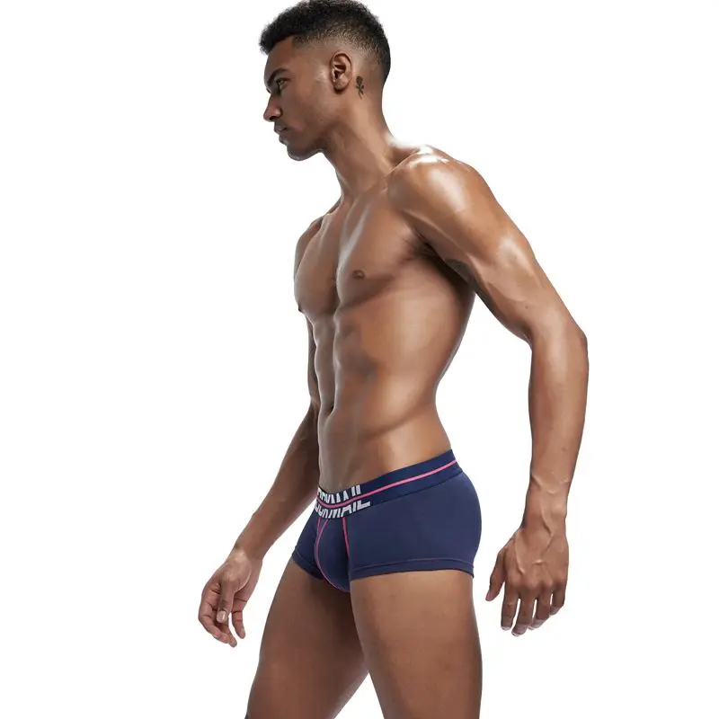 JOCKMAIL Мужское нижнее белье боксеры хлопковые трусы U выпуклая сумка мужские