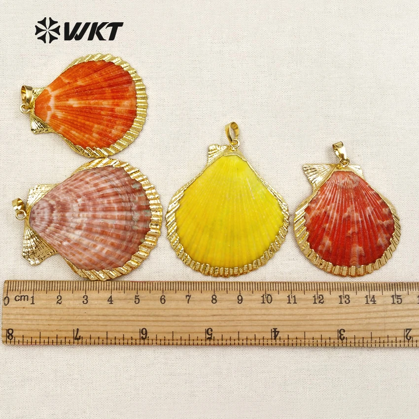 WT-JP006 WKT красочный специальный кулон в виде ракушки для модных женских ювелирных