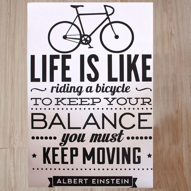 Очень красивое украшение для дома жизнь похожа на езду велосипеде испанская