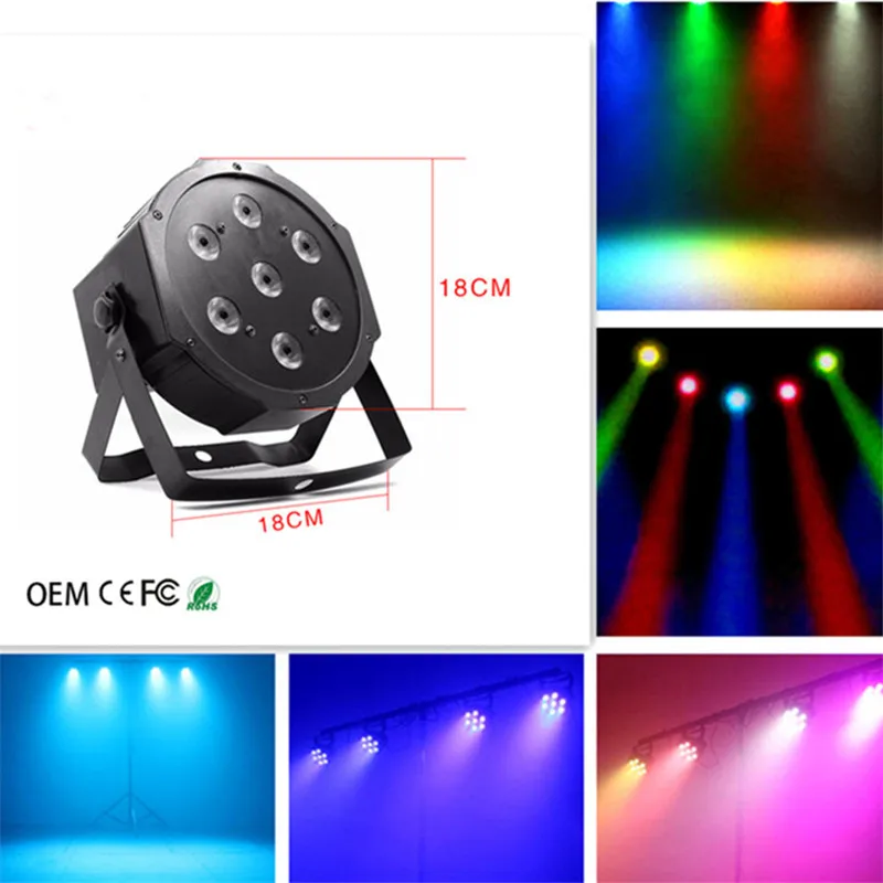 Светодиодный прожсветильник Тор RGBW Par 7x12 Вт с DMX512 входом/выходом питания и
