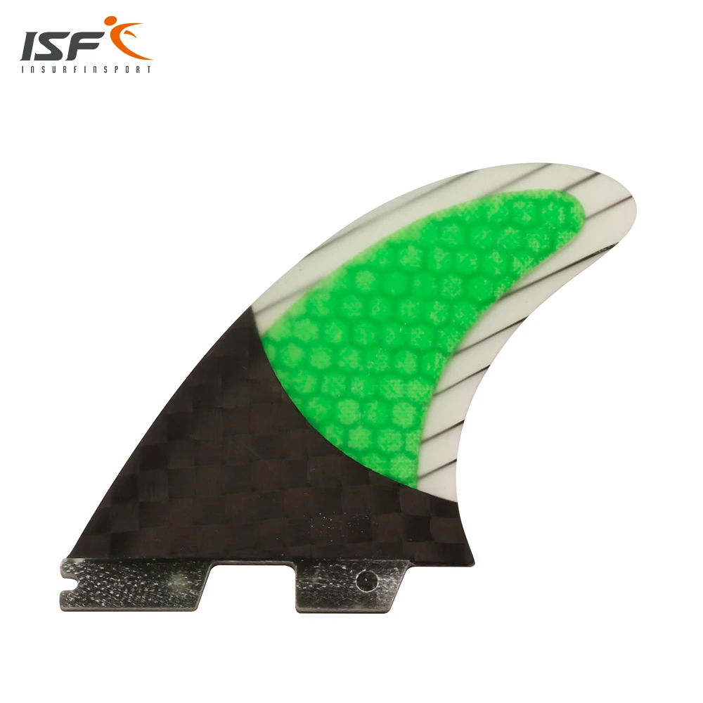 Новый углеродное волокно соты fcs II плавники зеленый доски для серфинга quilhas surf