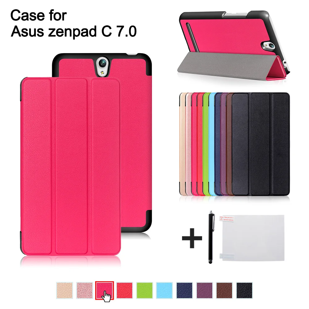 Ультратонкий Фолио подставка из искусственной кожи Магнитный чехол для Asus Zenpad C 7