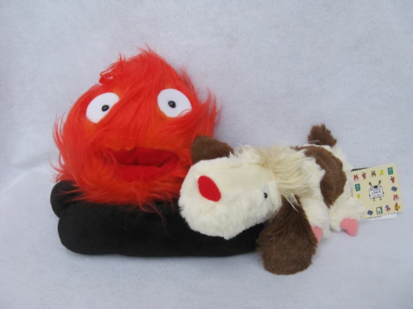 

Films Howl's Moving Castle Demon Calcifer Heen the Dog Traitor plush set of 2 NEW