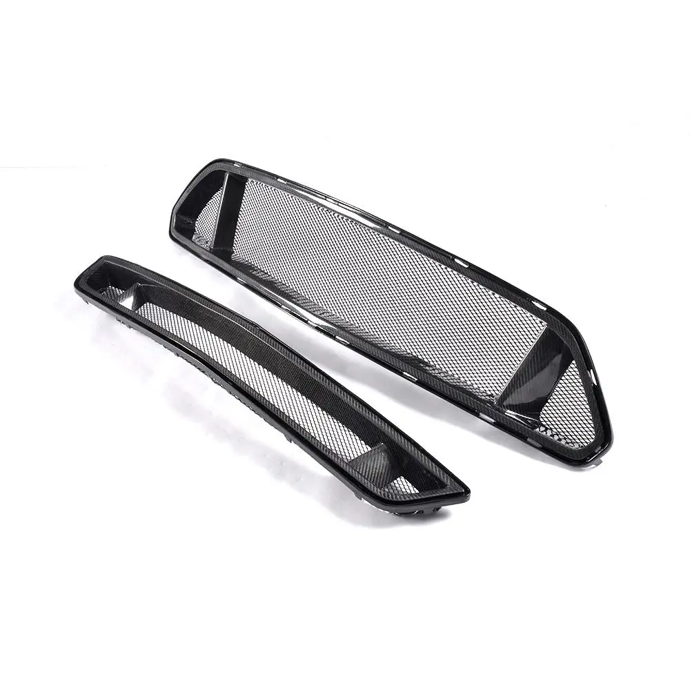 Carbon Fiber Car Front Bumper Honey Mesh Grille Honeycomb Grills For Ford Mustang Car Styling