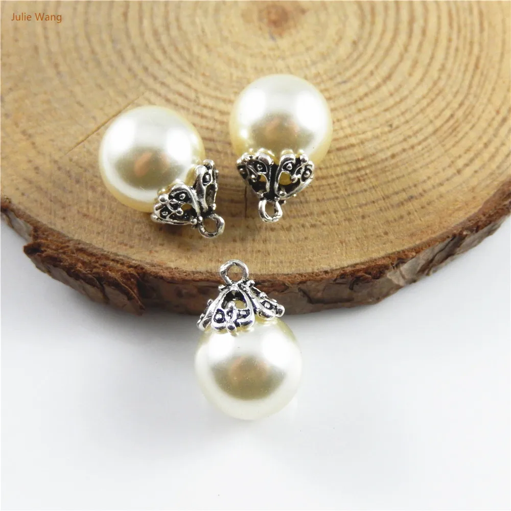 18 шт. колпачки из сплава с искусственным жемчугом 12 мм|jewelry finding|craft jewelryjewelry crafts |