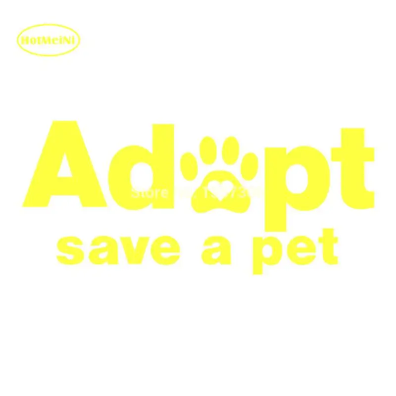 13cm x 7.5cm Adopt Save A Pet Car Sticker Vinyl Decal Window Truck Bumper Auto SUV Door 13 Colors | Автомобили и мотоциклы
