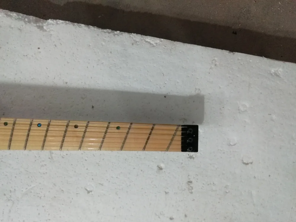 Высокое качество FDHL-014 цвет F полый корпус стеганый кленовый шпон fanned fret безголовая электрогитара