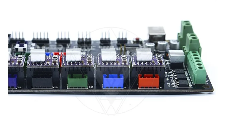 Аксессуары для 3D-принтера TEVO MKS Gen V1.4 Ramps1.4 2560 поддержка материнской платы 12 В 24 |