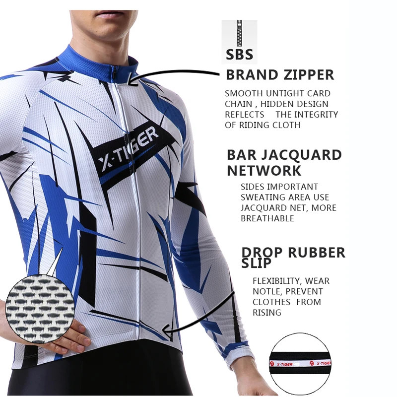 Спортивная одежда для велоспорта X Tiger Pro MTB велосипеда весенняя с длинным рукавом