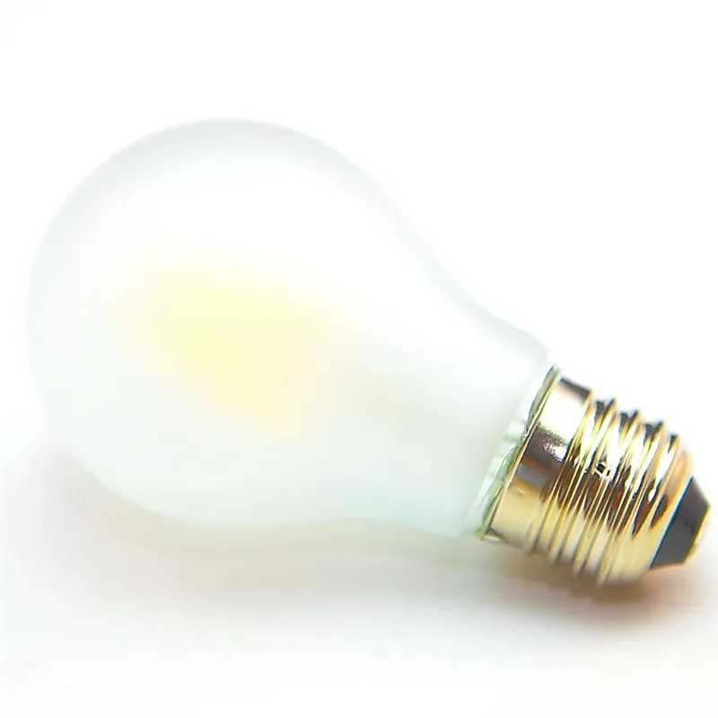 Затемняемый E27 4W 6W 8W COB Чип 400 800LM 4000 K 5000 холодный белый матовый LED лампа накаливания