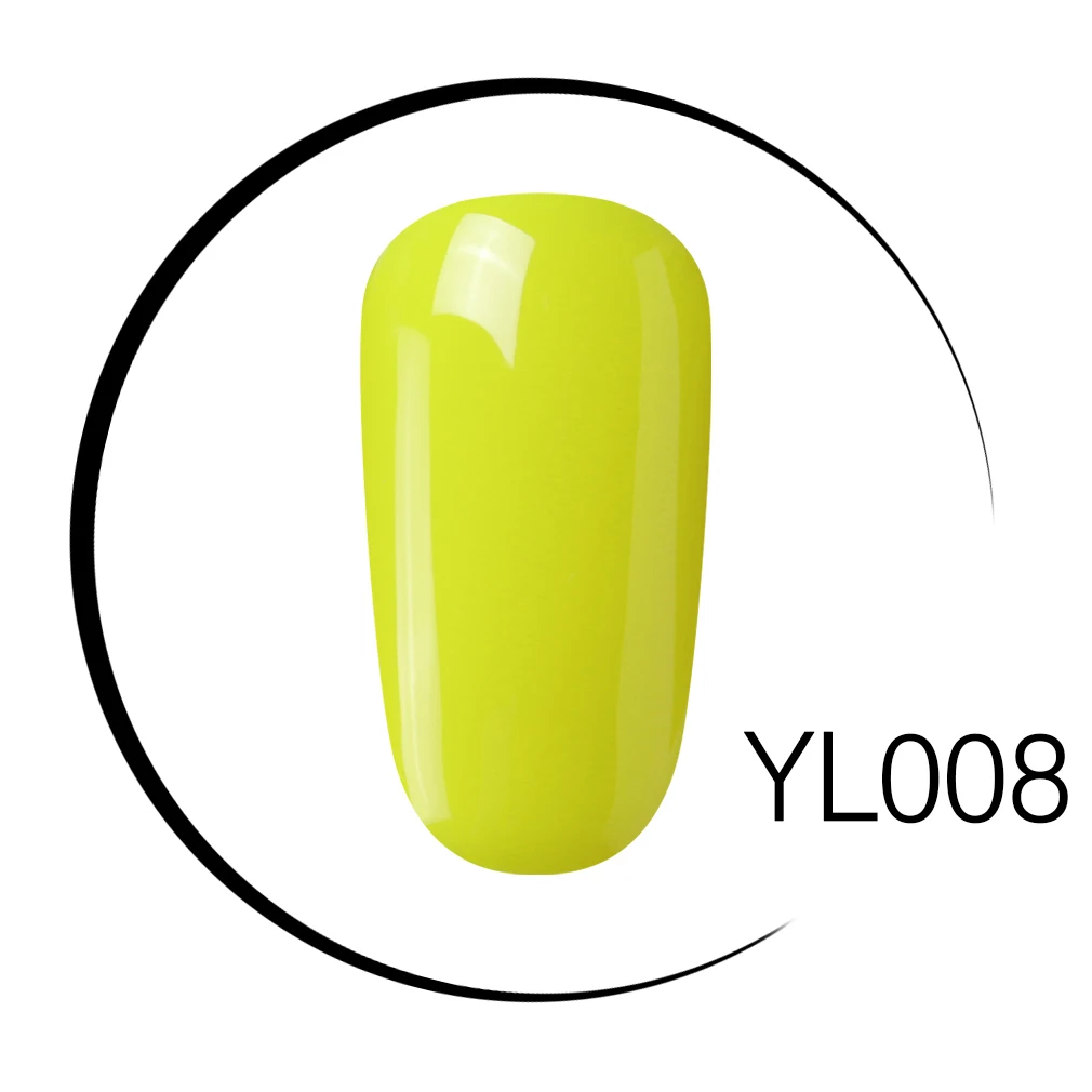 YL008 Elite99 Гель-лак для ногтей высокого качества для маникюра, салонов, 10 мл, зеленый цвет, отмачиваемый органический УФ-светодиодный Гель-лак для ногтей - Цвет: YL008