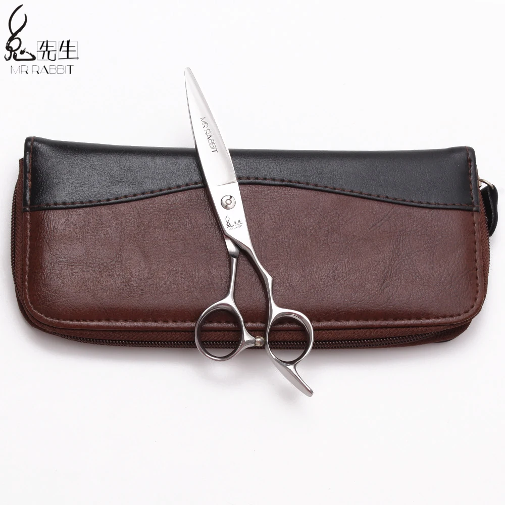 6&quot 17cm 440C Mr Rabbit Micro Sawtooth Silver Hairdressing Scissors Haircut Set Cutting Shears Professional Hair M9123 | Красота и
