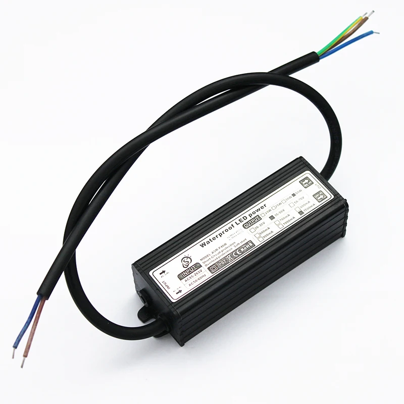 Водонепроницаемый led 50 W постоянного тока driver трансформатор освещения AC85V-265V/DC 30-36 V 1500mA