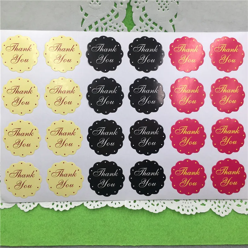 Самоклеящиеся подарочные этикетки с цветком любовь 3 см 200 шт./лот | Дом и сад