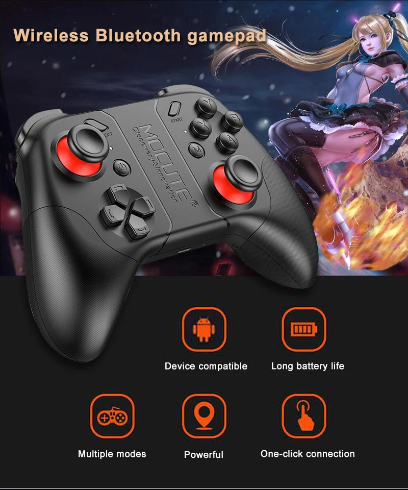 Беспроводной Bluetooth Gampad 3,0 V4.0 игра джойстик 400 Mah игровой контроллер для Android сотовый телефон ПК Smart ТВ VR геймпады