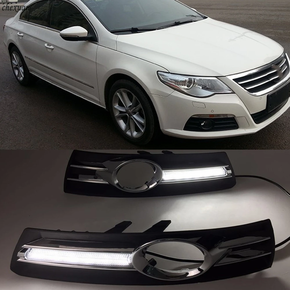2 шт. автомобильный светильник для VW PASSAT CC 2009 2010 2011 2012 2013 светодиодный DRL Дневной