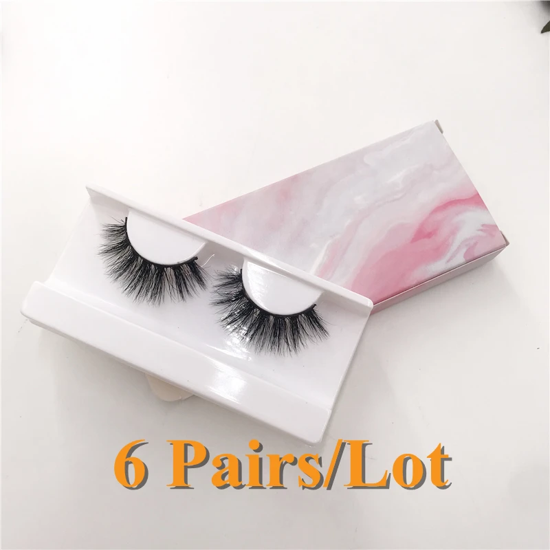 6 парт/Лот 3D норковые ресницы оптом Прямая поставка натуральные обычные | Красота