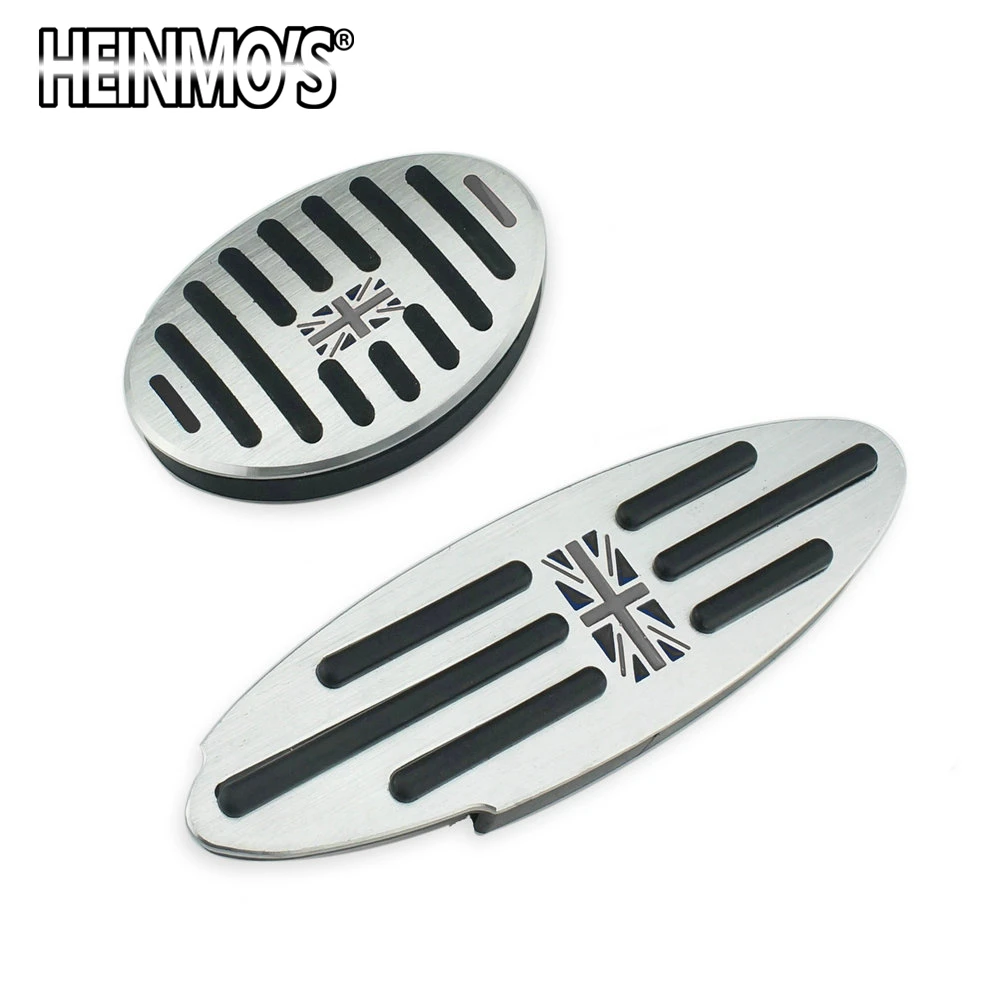 2PCS Grey Jack Ножная педаль Стикеры для Mini Cooper One+ S R50 R53 R55 R56 R60 R61 F55 F56 F54 F60 Mini Countryman, Mini Clubman, Mini аксессуары 2/3 предмета в комплекте - Название цвета: 2PCS Grey Jack