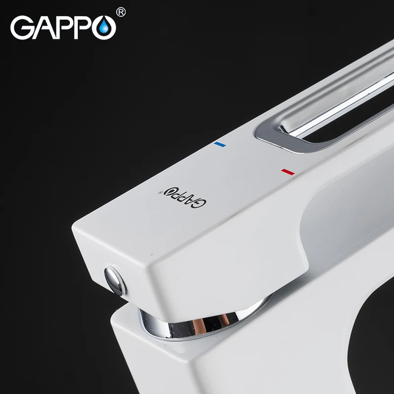 GAPPO смеситель для раковины ванной комнаты водопад на палубе белый griferia |