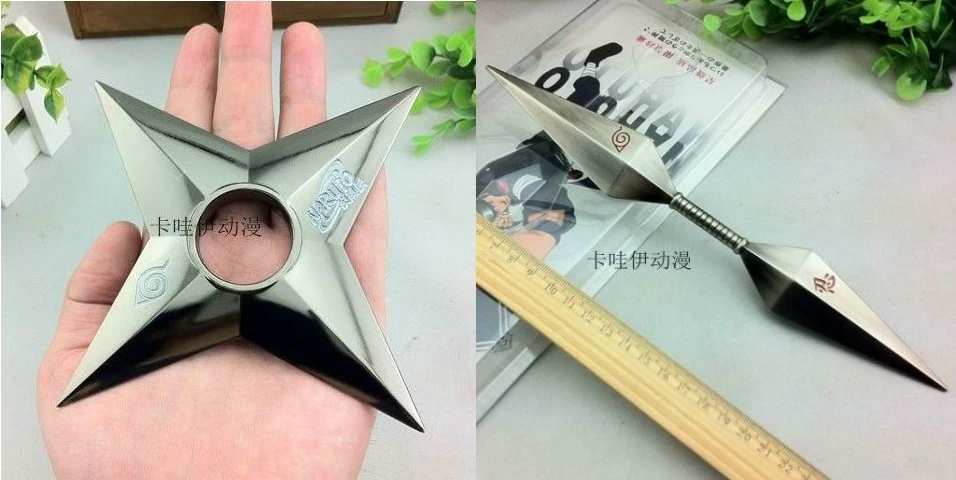 Высокое качество Ниндзя Косплей ниндзя Металл сюрикен оружие инструменты ножи