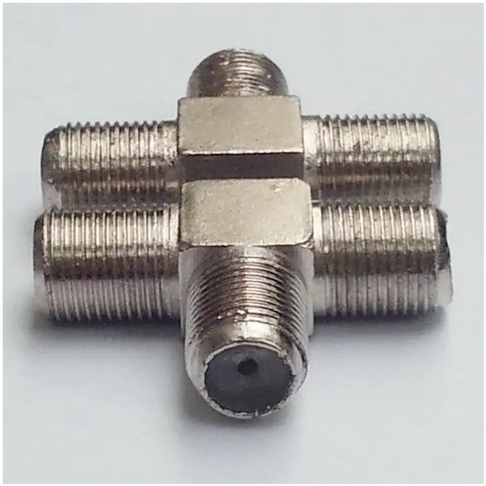 2 шт. 2-полосные F-Type комбинированные ТВ коаксиальные соединители RF адаптеры