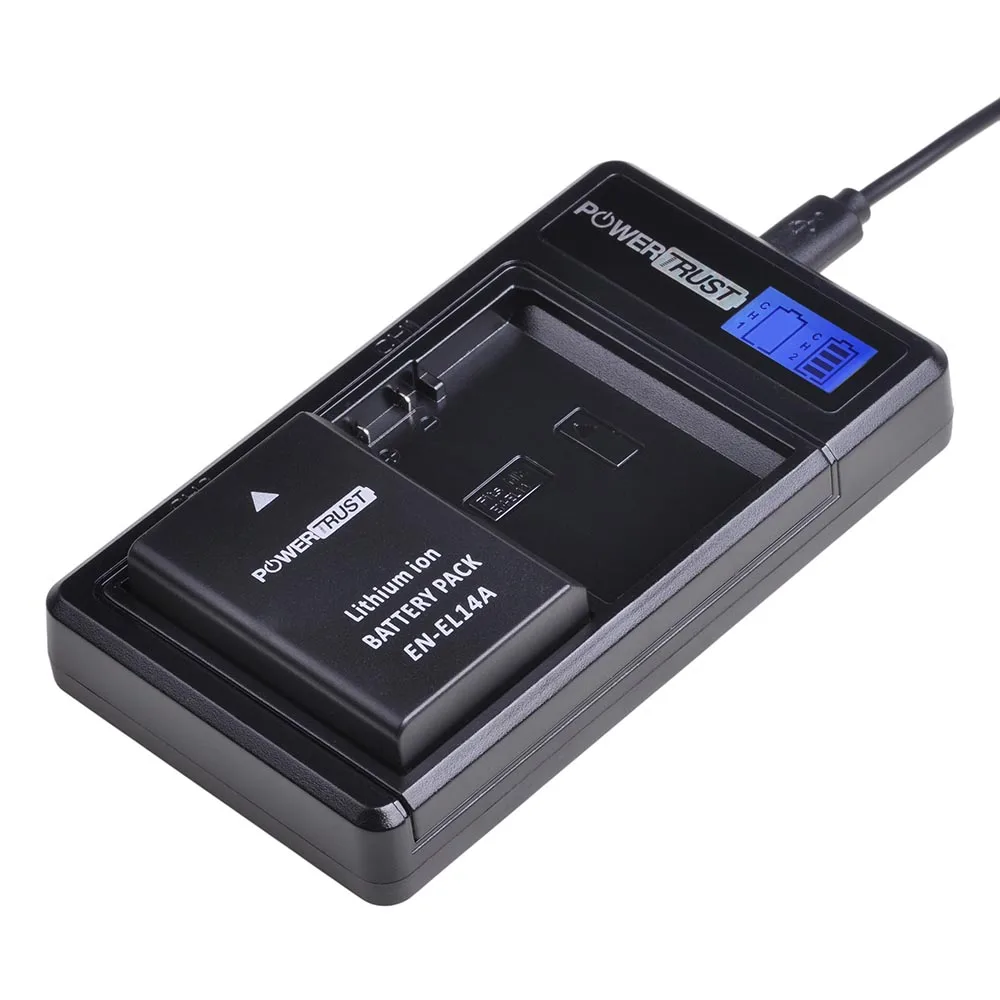 1 battery set EN-EL14 EN EL14 EN-EL14a EL14a EL14 батарея+ ЖК двойное зарядное устройство для Nikon P7800, P7100, D3400, D5500, D5300, D5200, D3200, D3300, MH-24 - Цвет: 1 battery set