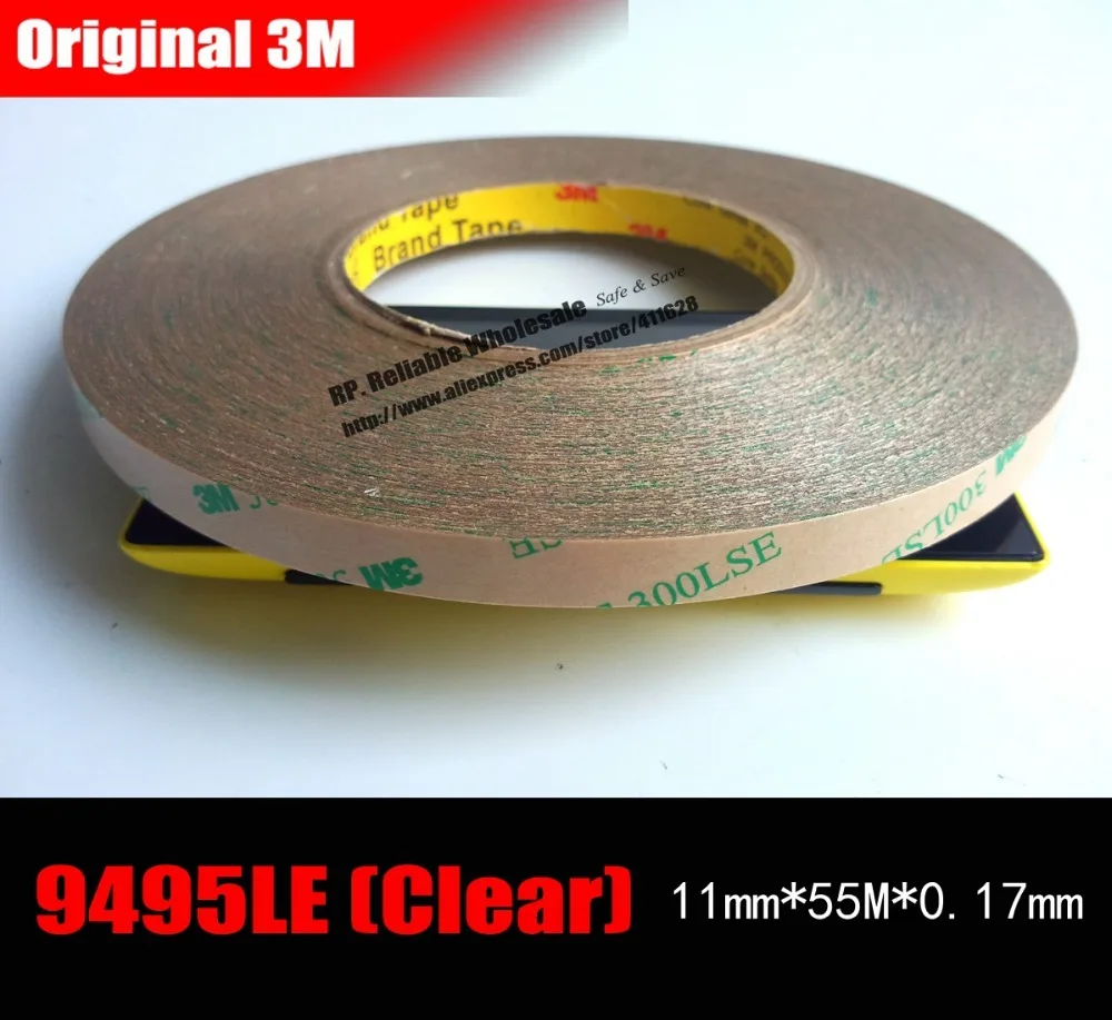 (11 мм * 55 м 0 17 мм) 3 300LSE сверхпрочная прозрачная клейкая лента для iphone 3/4/5/6 ipad Samsung
