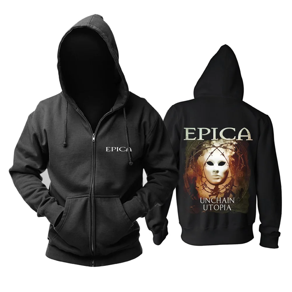 11 видов конструкций свитшоты на молнии Epica рок толстовки из мягкого хлопка в