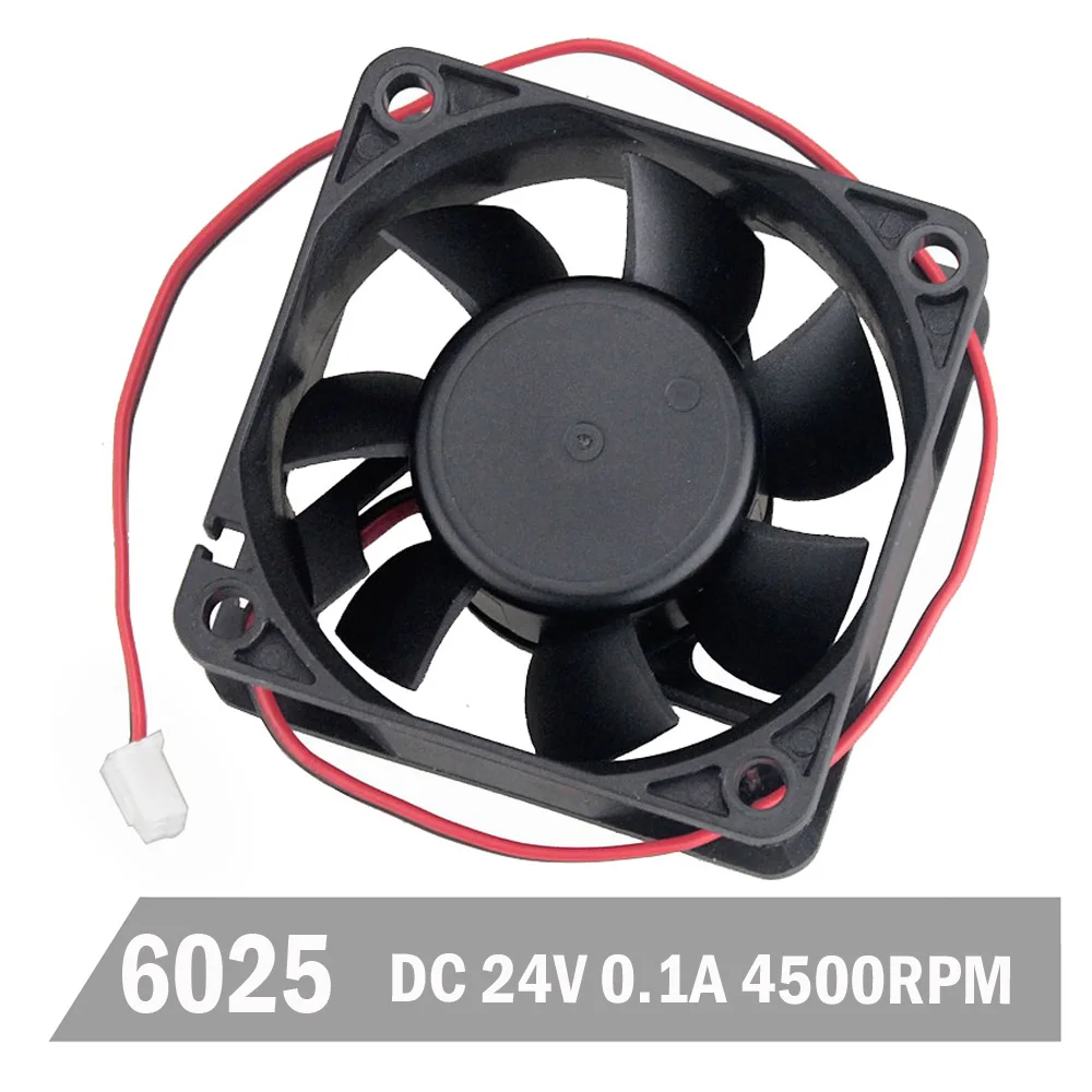 20 шт. Gdstime 60 мм 6 см 60 мм X 60 мм X 25 мм DC 24 В Бесщеточный Охлаждающий вентилятор для ПК ноутбука охлаждающий кулер для компьютера Aixal вентилятор