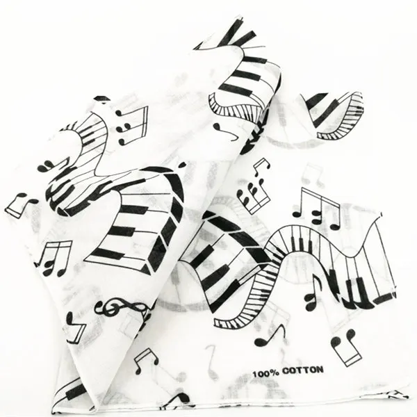 Повязка на голову с рисунком музыкальной клавиатуры повязка принтом в стиле