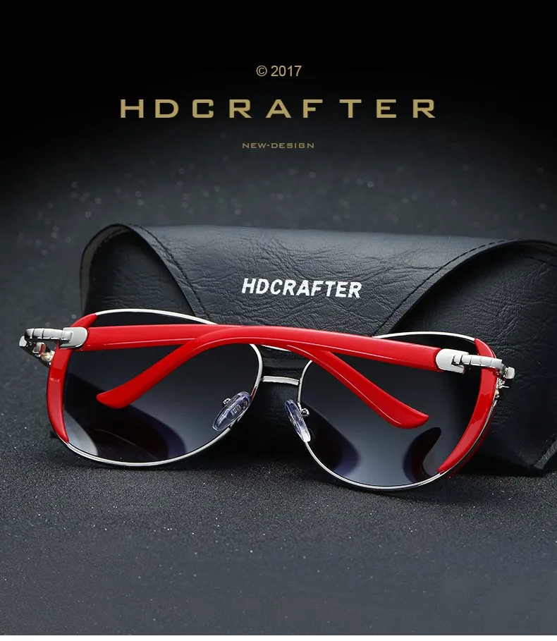 HDCRAFTER солнцезащитные очки для женщин брендовые дизайнерские винтажные вождения красные солнцезащитные очки для женщин oculos de sol feminino