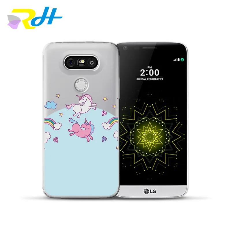 Мягкий чехол для LG G4 G5 G6 с радужным единорогом Q6 Q8 тонкий K4 K7 K8 K10 2017 X Power 2 телефона