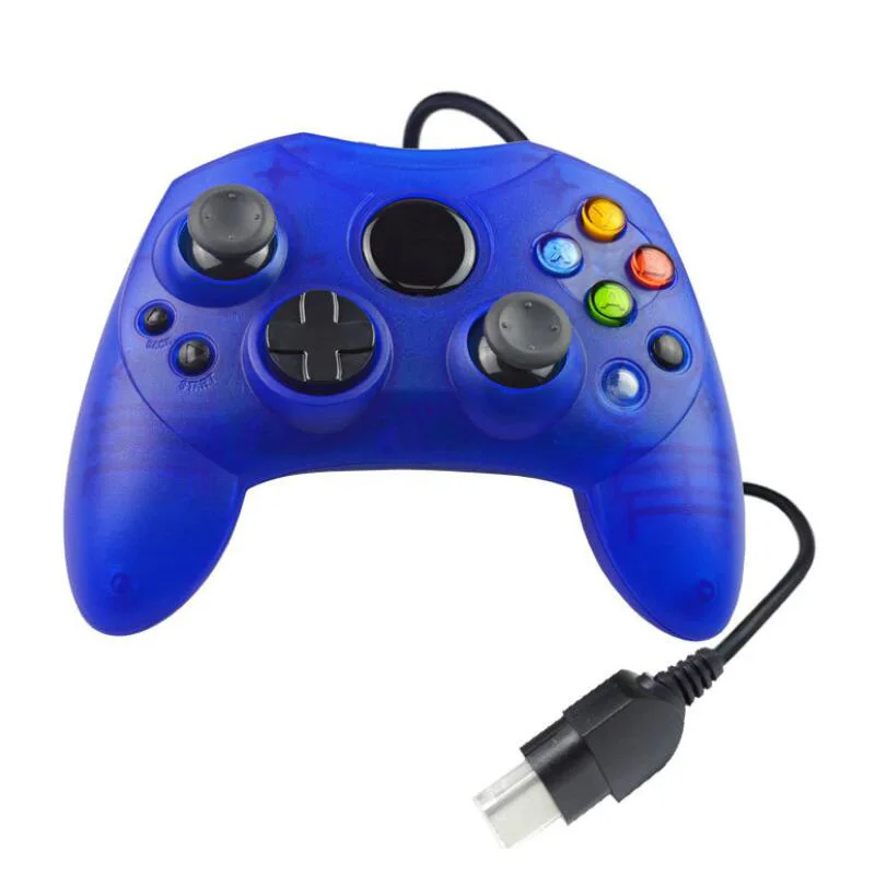 Blue Для microsoft Xbox контроллер старого поколения игровой джойстик проводной геймпад для Xbox старый классический контроллеры 4.9FT USB проводной - Цвет: Blue