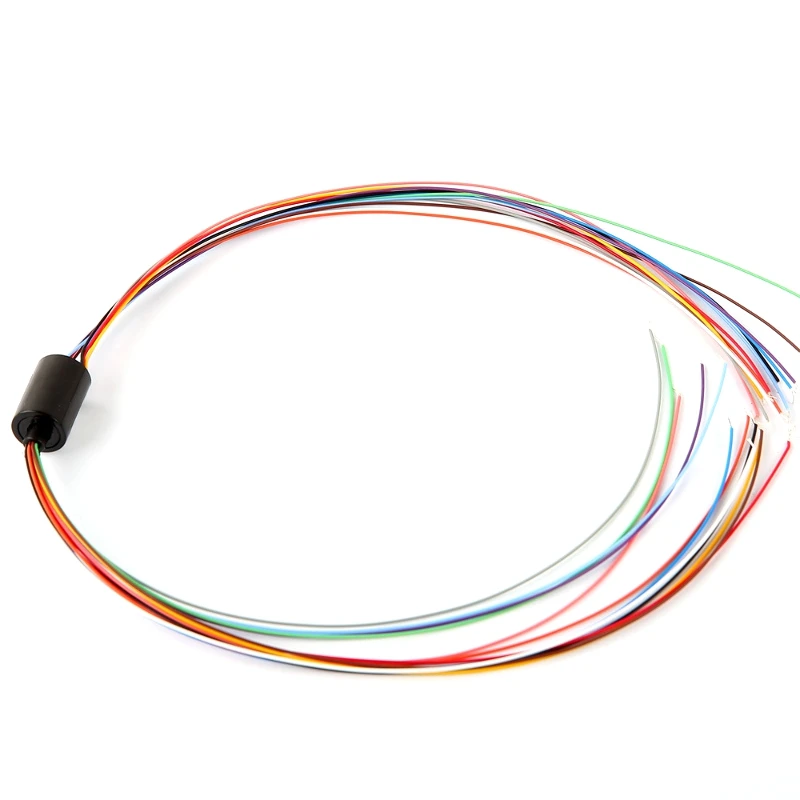 

18 Wires Signal 2A Capsule Slip ring Without Flange OD 12.5mm for CCTV Systems Medical equipment Drone