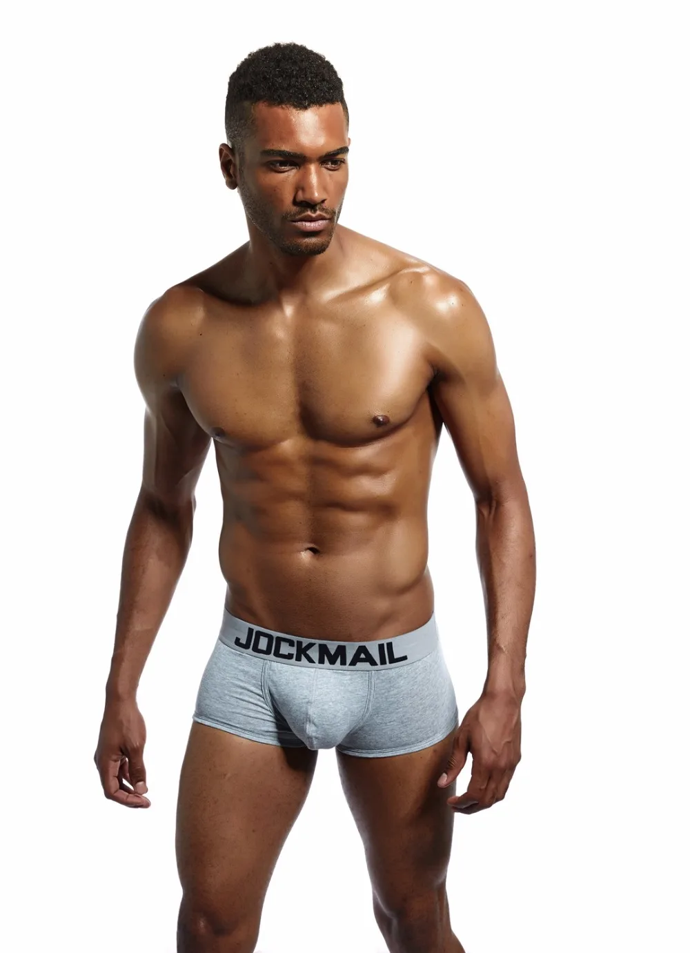 JOCKMAIL, шорты, мужское нижнее белье, мягкие боксеры, хлопок, боксеры, мужские одноцветные боксеры, шорты размера плюс, сексуальное мужское нижнее белье, с мешочком для пениса
