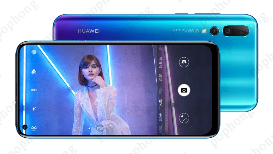 HUAWEI NOVA 4 LTE сотовый телефон 6,4 дюймов 6 ГБ 128 ГБ Kirin 970 Восьмиядерный Android 9,0 отпечатков пальцев 4* камеры