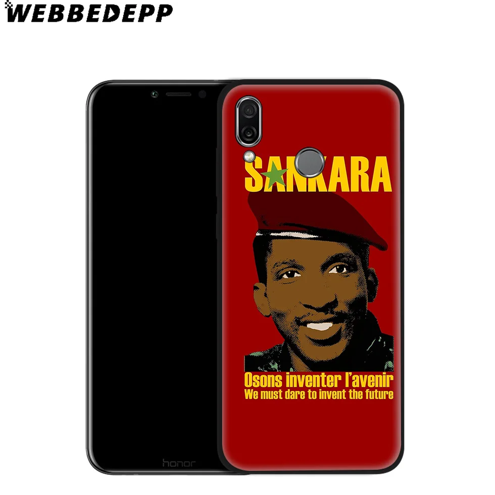 Мягкий чехол WEBBEDEPP Thomas Sankara Flag для Huawei P8 P9 P10 P20 P30 Lite Pro P Smart Z Plus 2019 Y6 Prime 2018 2017 Mini |