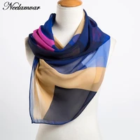 new 2019 womens spring fashion chiffon scarf geometric thin shawl in autumn and summer women shawl girls bufanda