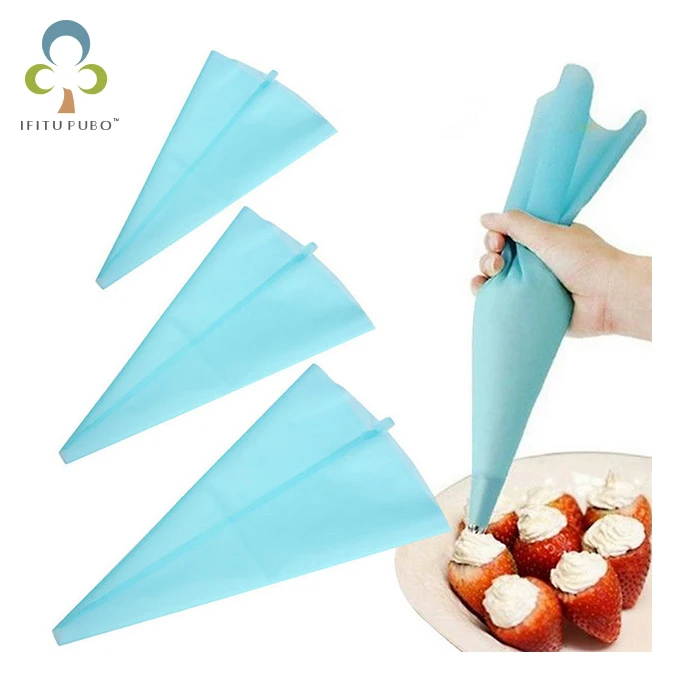 Портативная 34 см многоразовая силиконовая глазурь кондитерский мешок для крема