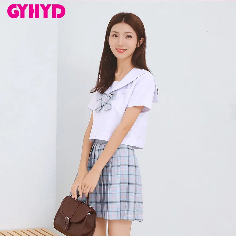 GYHYD японские костюмы моряков школьная форма для девочек топ с короткими рукавами