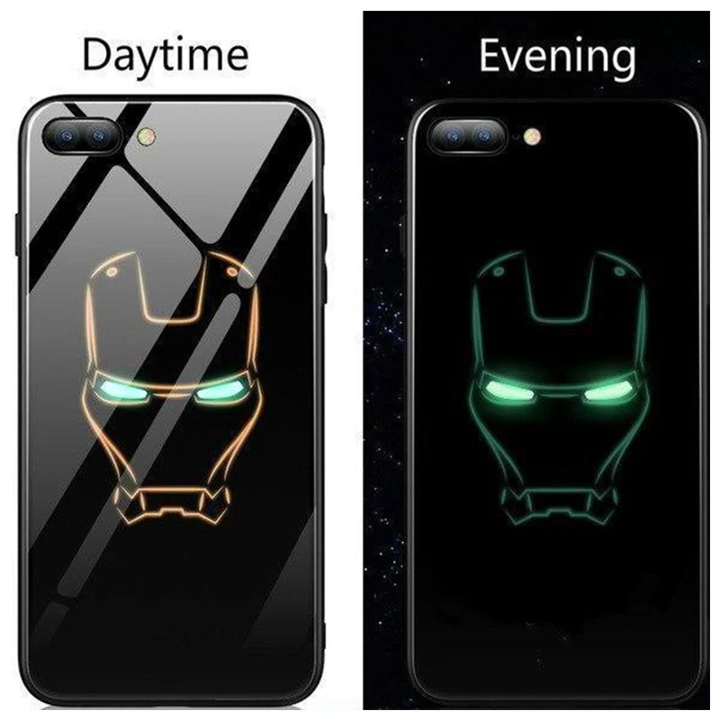 Чехол в виде светящегося стекла Marvel для huawei mate 30 20 PRO Honor V10 10 9Lite 20 20S V20 8X 9X PLAY back Cover для huawei P30 P20 Lite - Цвет: 4