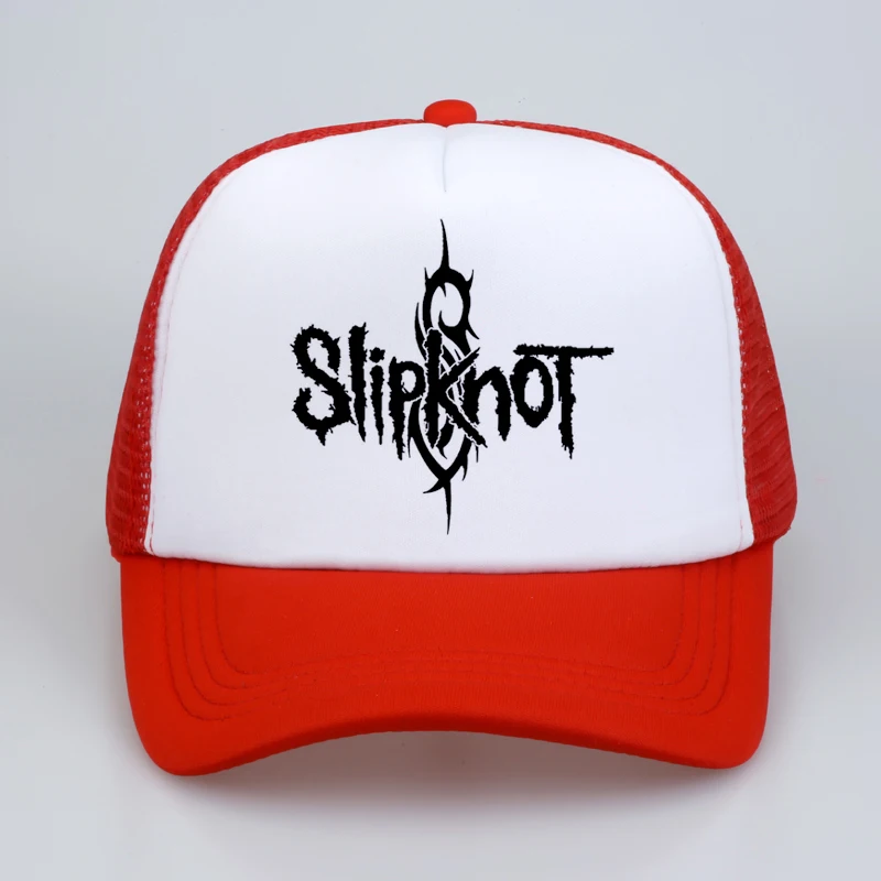 Slipknot, горячая Распродажа, мужские бейсболки, рок металлическая Кепка, мужская, панк, летняя, высокое качество, бейсболка, сетка, Кепка для водителя грузовика