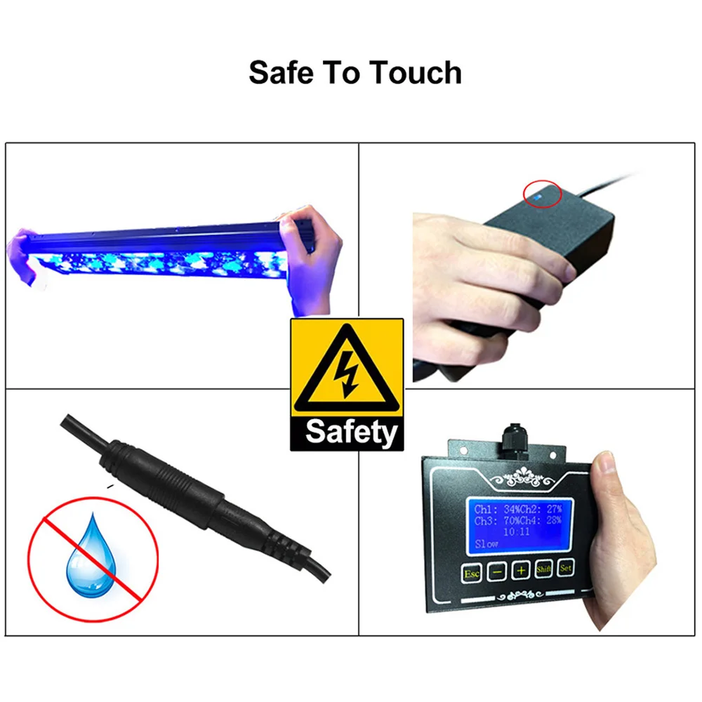 Аквариумная лампа светодиодный УФ светильник для аквариума морской воды риф Acuario