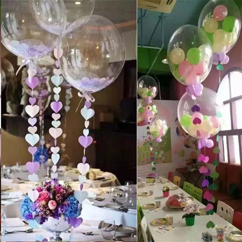 24 дюймовые воздушные шары с конфетти вечерние прозрачные DIY майларовые