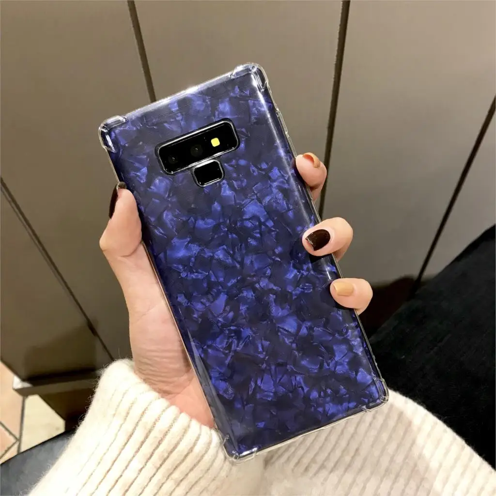 Противоударный мраморный защитный силиконовый чехол из ТПУ для Samsung Note 9 S10 S10E S9 S8