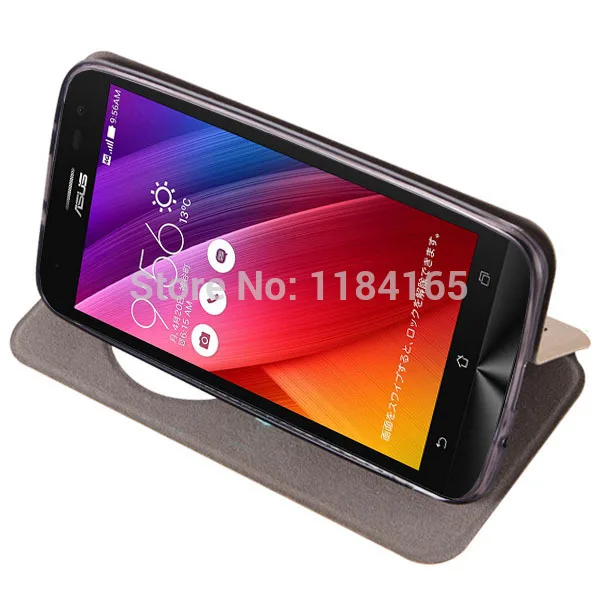 Для Asus Zenfone 2 Laser ZE500KL ZE550KL Мода Смарт Флип кожаный чехол с видом Windows и для телефона