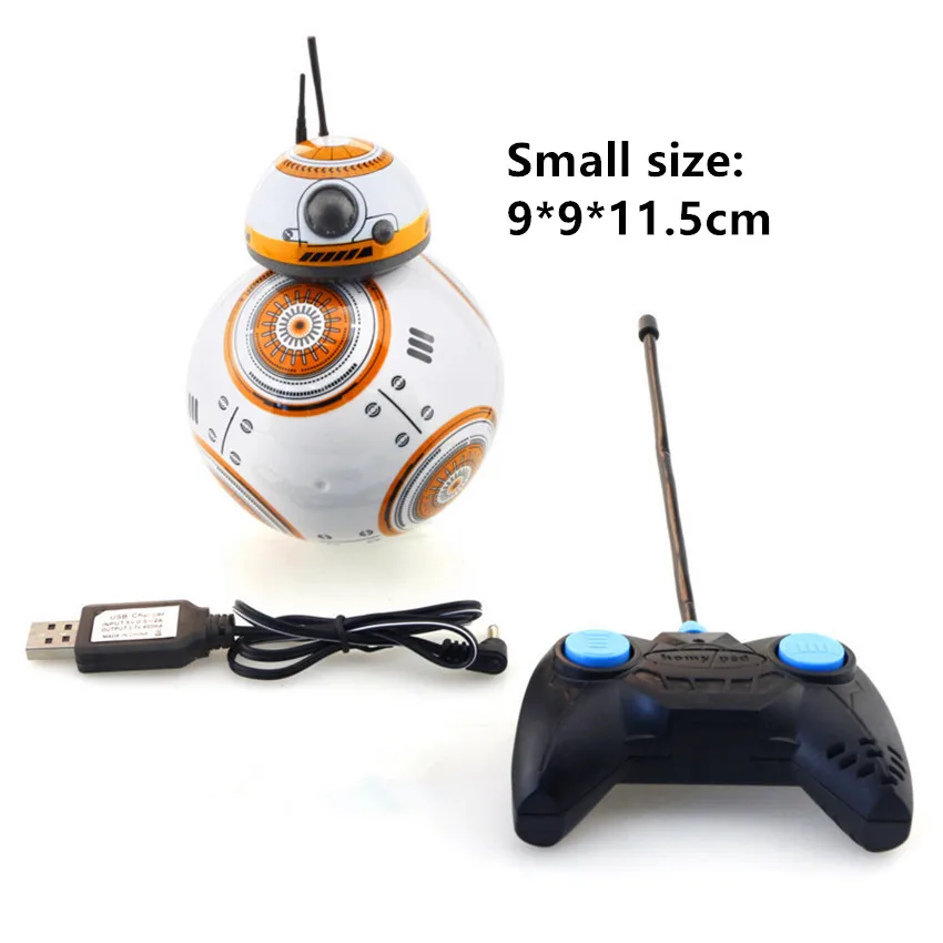 1 шт., обновленный робот BB8 со звуком и танцами, Подарочные игрушки, 2,4 г, BB-8 с пультом дистанционного управления, Интеллектуальный робот BB 8, Шариковая игрушка