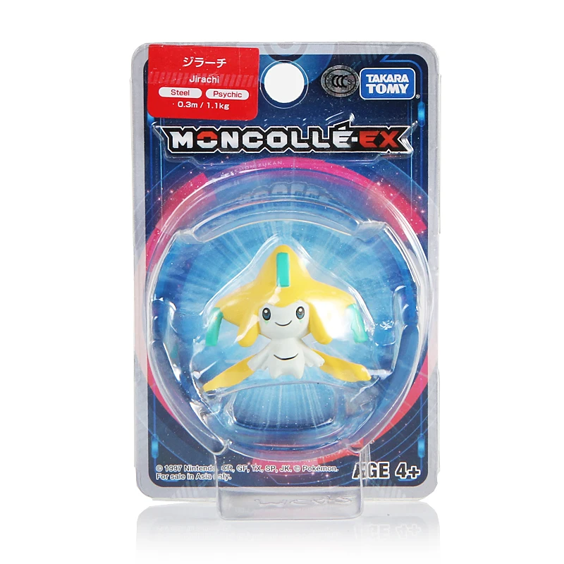 Takara Tomy Pokemon Moncolle EX Sun Moon 4 см мини игрушка Коллекция фигурка джирачи Новинка