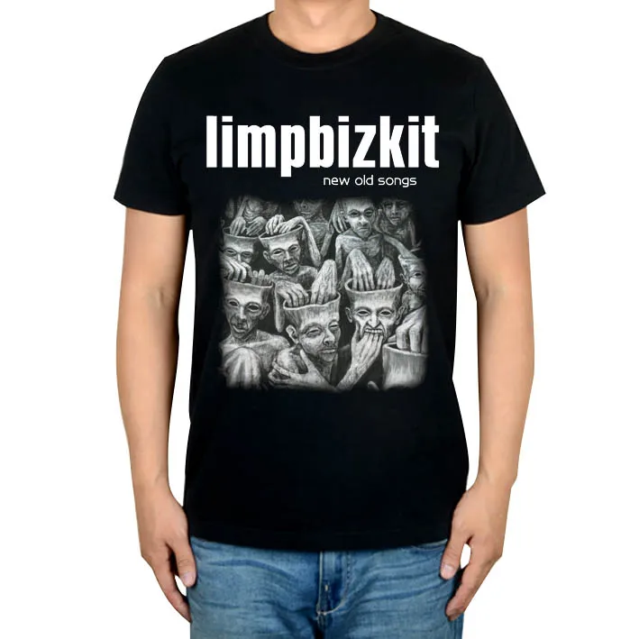 

Summer 2 Styles Limp Bizkit Punk Rock Black T shirt 3D mma fitness 100%Cotton Heavy Metal print Tshirt XXXL men women cute demon